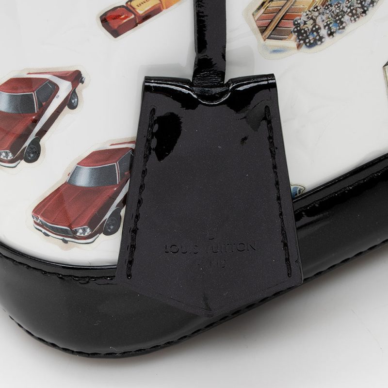 Louis Vuitton Limited Edition Monogram Vernis Stickers Alma PM Satchel (SHF-18637) - Image 9
