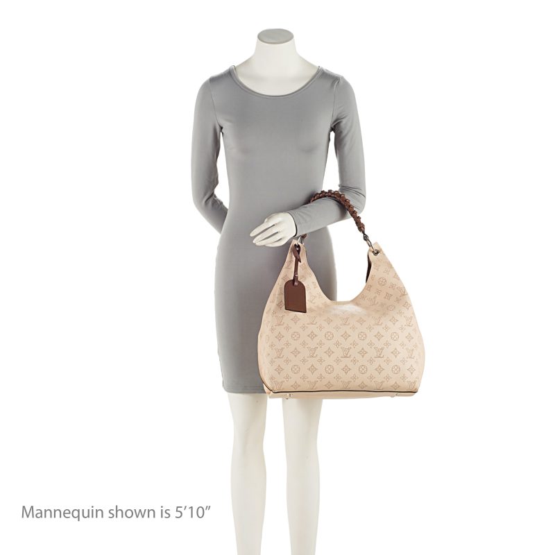 Louis Vuitton Mahina Leather Carmel Hobo (SHF-I2e2sp) - Image 4