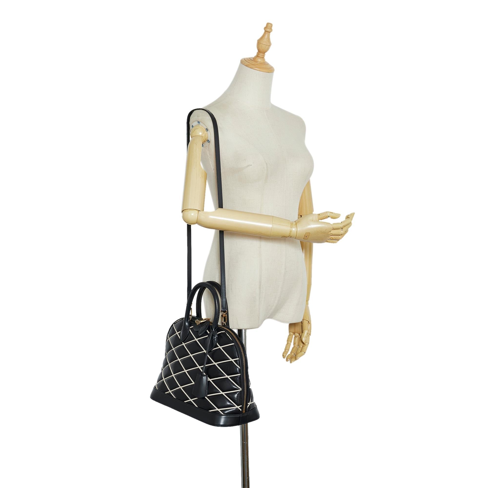 Louis Vuitton Malletage Alma PM (SHG-tXmyC1) - Image 10