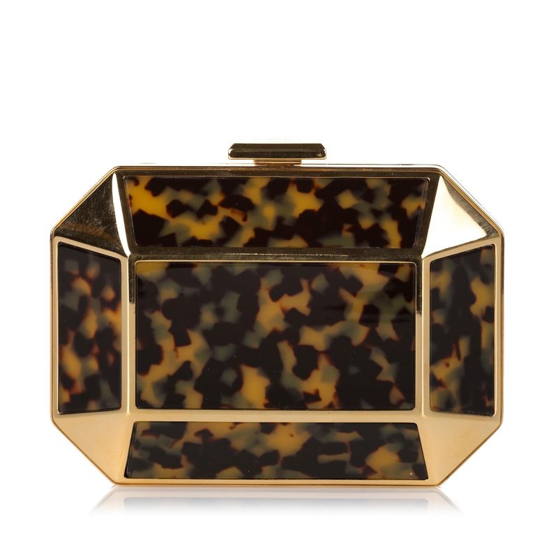Louis Vuitton Minaudiere Bijou Tortoise Shell Clutch (SHG-35325) - Image 2