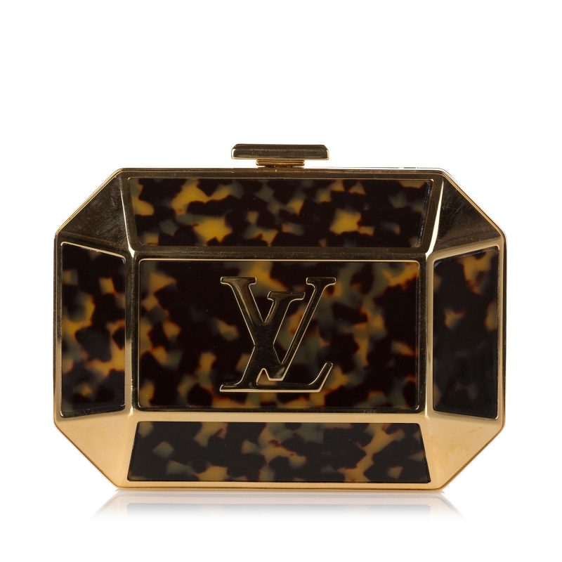 Louis Vuitton Minaudiere Bijou Tortoise Shell Clutch (SHG-35325) - Image 9