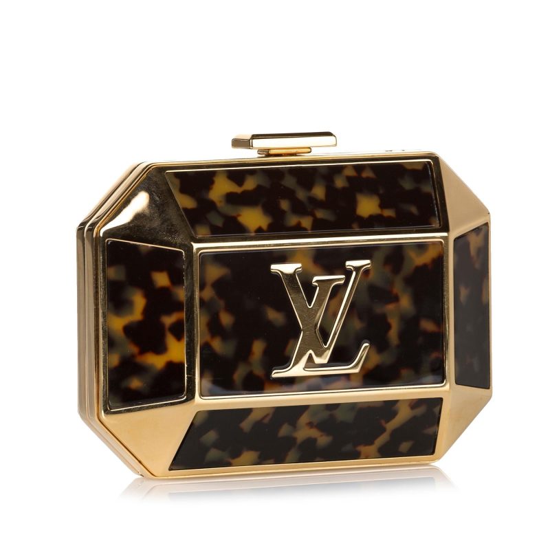 Louis Vuitton Minaudiere Bijou Tortoise Shell Clutch (SHG-35325)