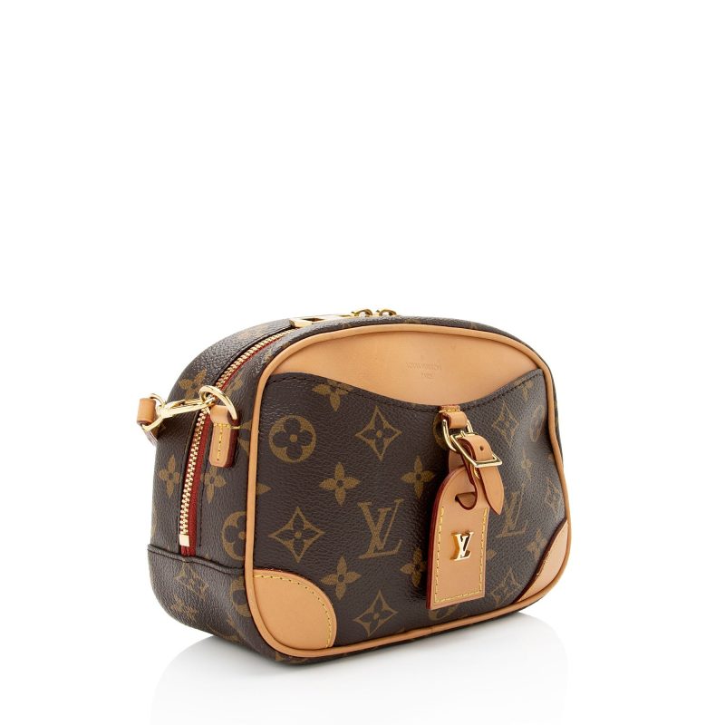 Louis Vuitton Monogram Canvas Deauville Mini Shoulder Bag (SHF-sSJvjs)