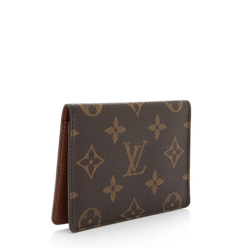 Louis Vuitton Monogram Canvas Porte 2 Vertical Card Holder (SHF-njByOR)