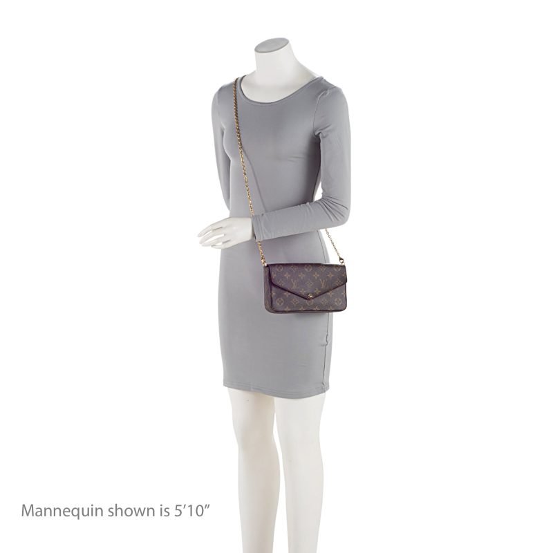 Louis Vuitton Monogram Canvas Felicie Pochette (SHF-RaMlhN) - Image 4