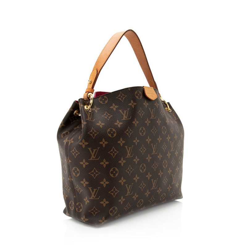 Louis Vuitton Monogram Canvas Graceful PM Hobo (SHF-19963)