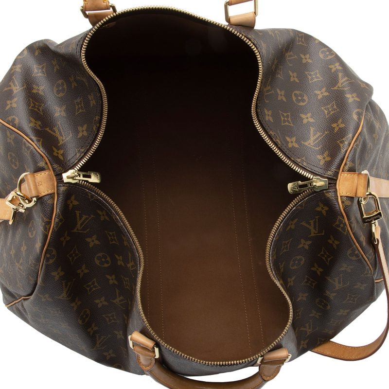 Louis Vuitton Monogram Canvas Keepall Bandouliere 55 Duffle Bag - Image 6