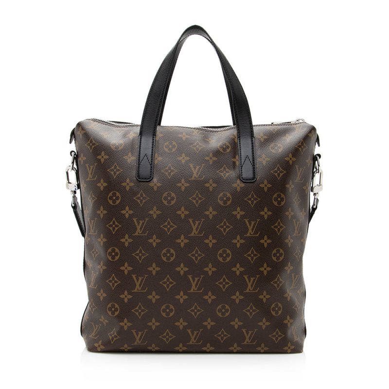 Louis Vuitton Monogram Canvas Macassar Kitan Tote (SHF-20598) - Image 2