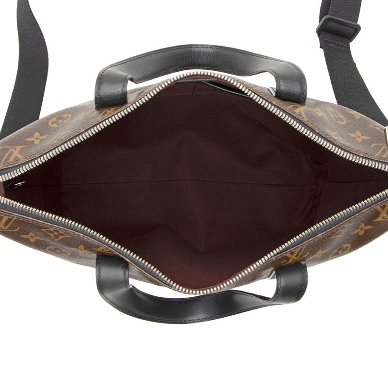 Louis Vuitton Monogram Canvas Macassar Kitan Tote (SHF-20598) - Image 6