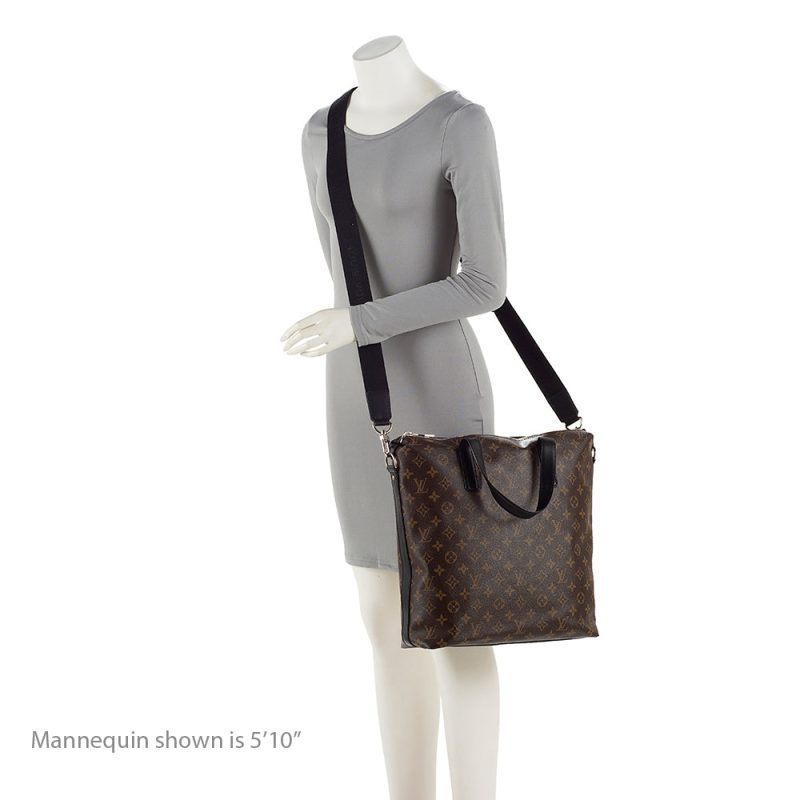 Louis Vuitton Monogram Canvas Macassar Kitan Tote (SHF-20598) - Image 4