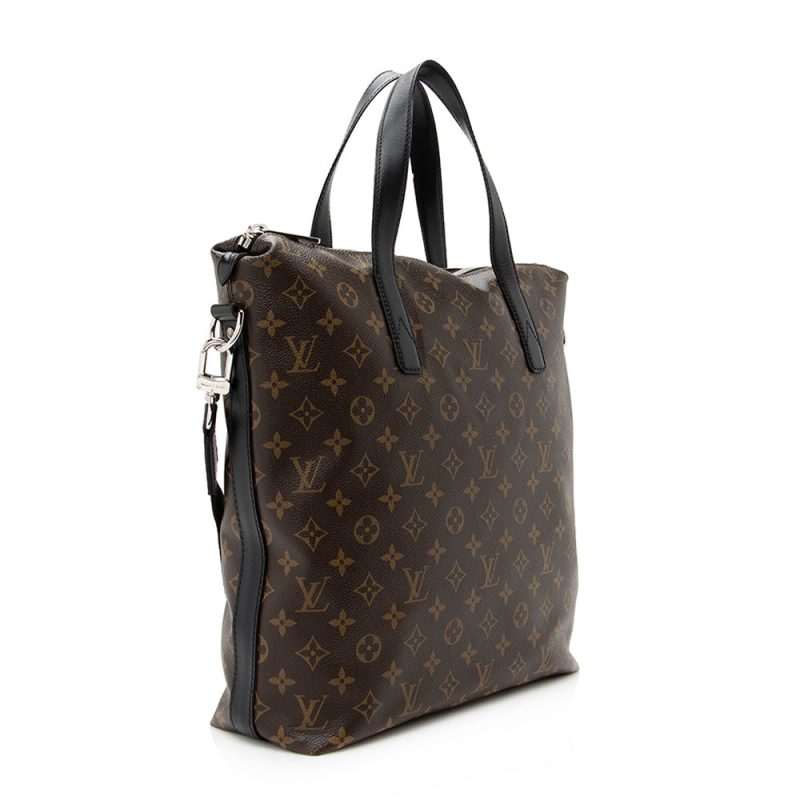 Louis Vuitton Monogram Canvas Macassar Kitan Tote (SHF-20598)