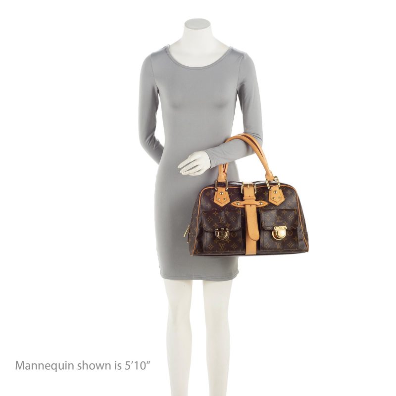 Louis Vuitton Monogram Canvas Manhattan GM Satchel (SHF-23430) - Image 4