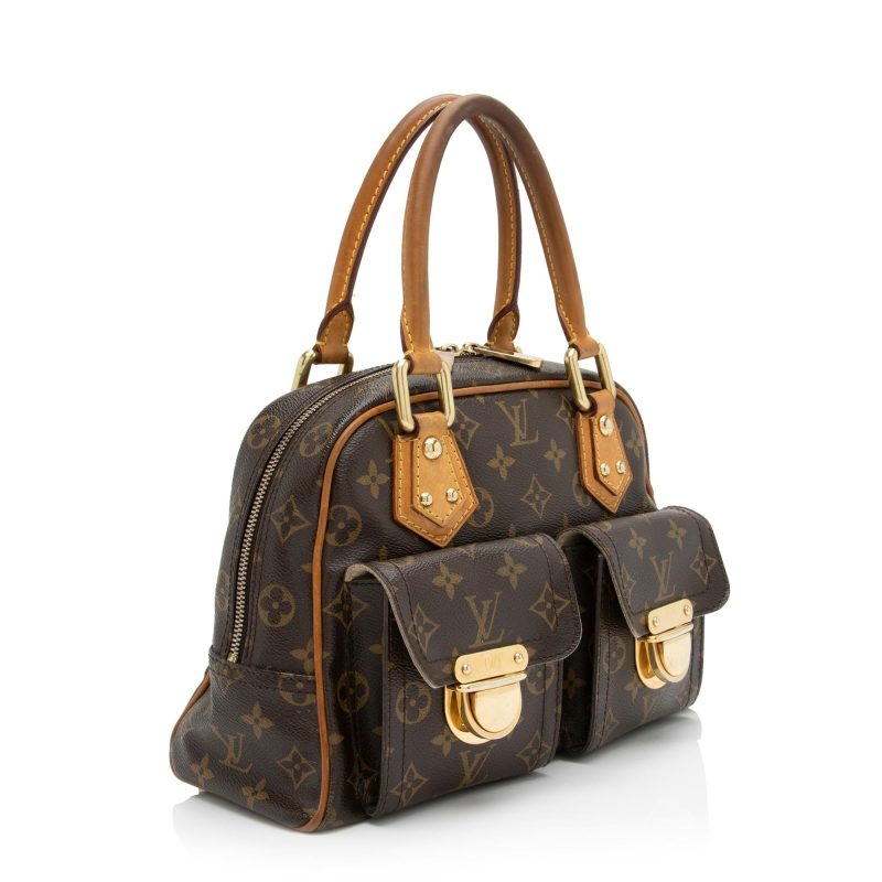 Louis Vuitton Monogram Canvas Manhattan PM Satchel (SHF-23846)