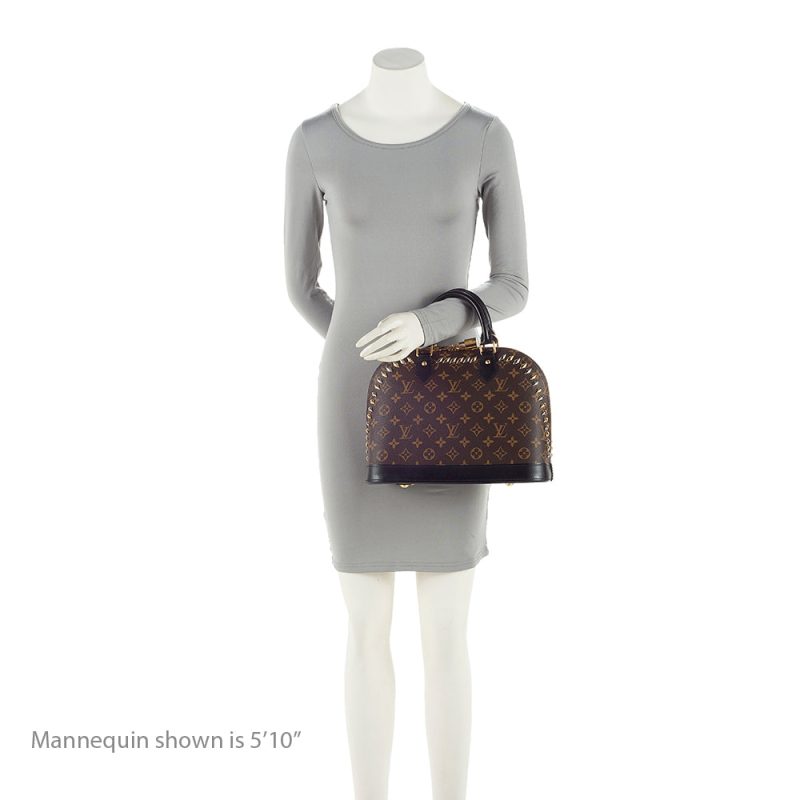 Louis Vuitton Monogram Canvas Metal Stones Alma PM Satchel (SHF-20970) - Image 4