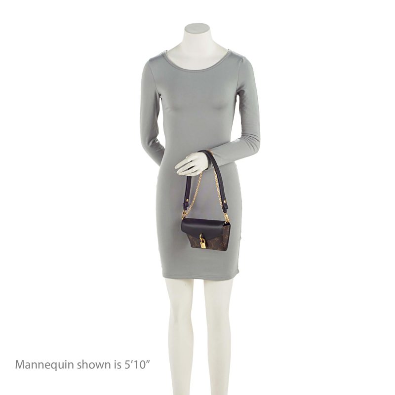 Louis Vuitton Monogram Canvas Padlock on Strap (SHF-qEAVXe) - Image 4