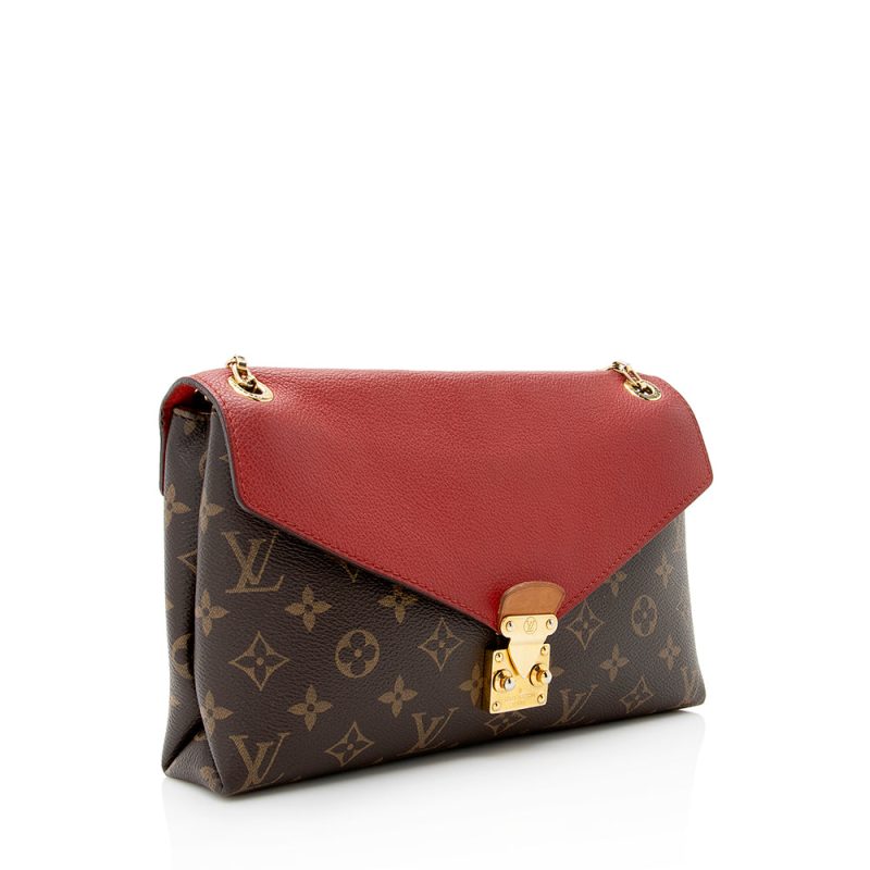 Louis Vuitton Monogram Canvas Pallas Chain Shoulder Bag (SHF-20186)