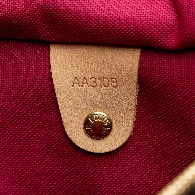 Louis Vuitton Monogram Canvas Patches Speedy Bandouliere 30 Satchel (SHF-Vfe38r) - Image 5