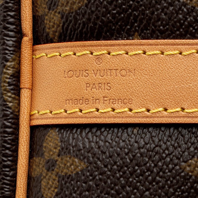 Louis Vuitton Monogram Canvas Patches Speedy Bandouliere 30 Satchel (SHF-Vfe38r) - Image 7