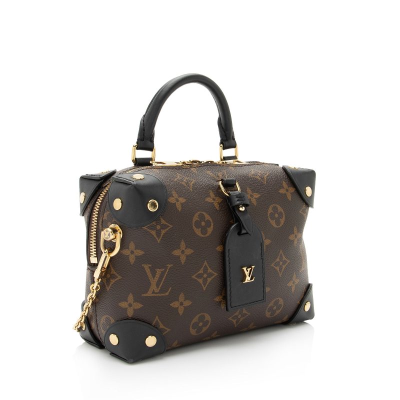 Louis Vuitton Monogram Canvas Petite Malle Souple Satchel (SHF-PE9Wsi)