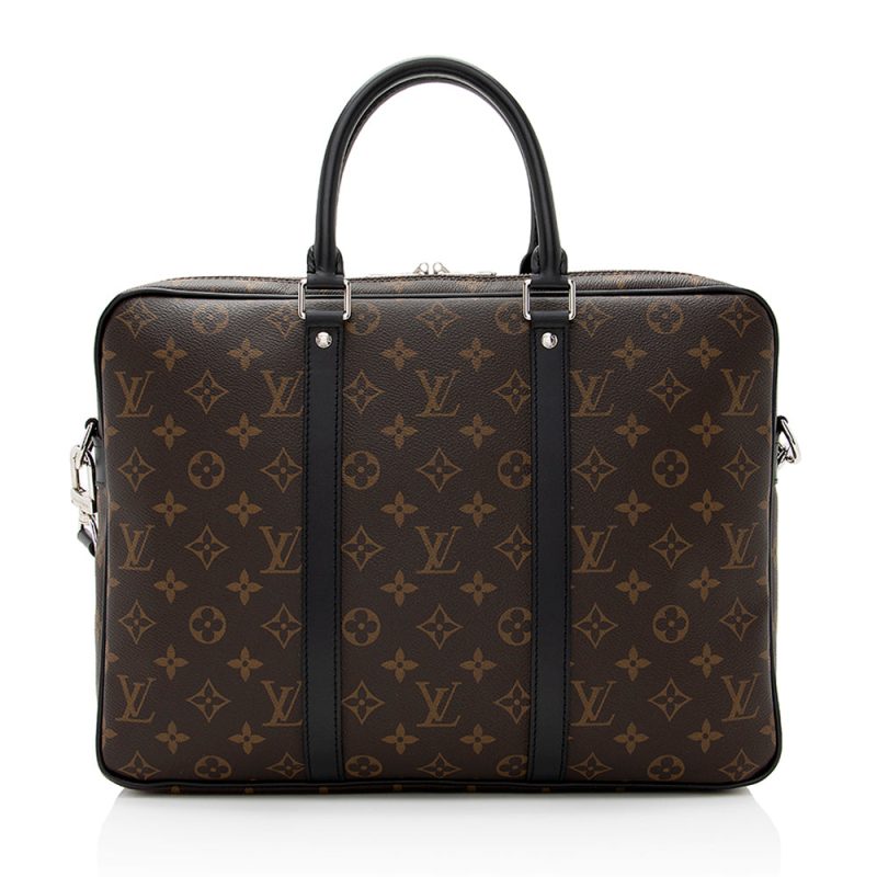 Louis Vuitton Monogram Canvas Porte-Documents Voyage PM Messenger Bag (SHF-21188) - Image 2