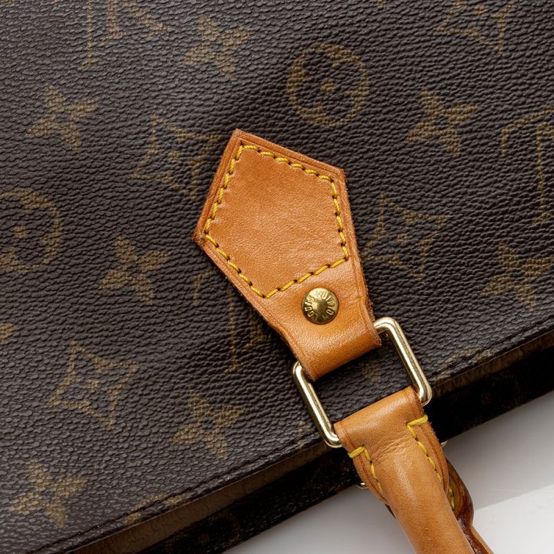 Louis Vuitton Vintage Monogram Canvas Sac Plat Tote (SHF-20941) - Image 8