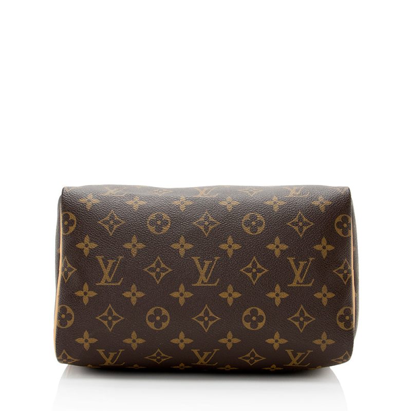 Louis Vuitton Monogram Canvas Speedy 25 Satchel (SHF-20618) - Image 3