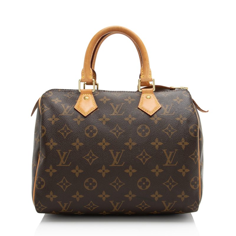 Louis Vuitton Monogram Canvas Speedy 25 Satchel (SHF-23455) - Image 2