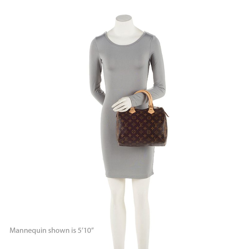 Louis Vuitton Monogram Canvas Speedy 25 Satchel (SHF-9adwo1) - Image 4