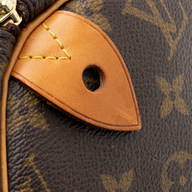 Louis Vuitton Monogram Canvas Speedy 30 Satchel (SHF-21511) - Image 9