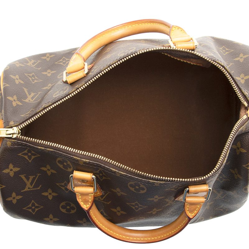Louis Vuitton Monogram Canvas Speedy 30 Satchel (SHF-21511) - Image 6