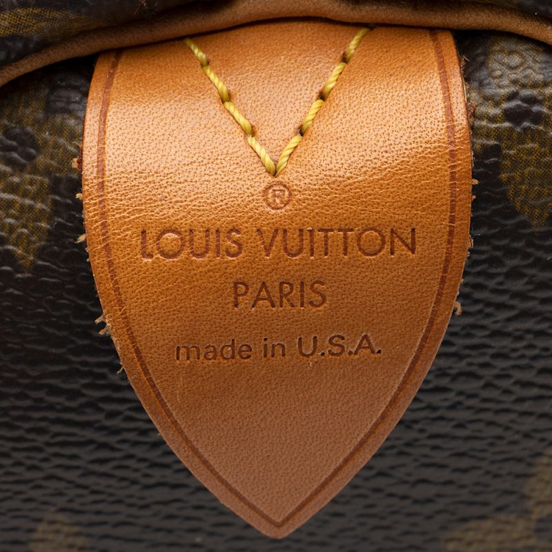Louis Vuitton Monogram Canvas Speedy 30 Satchel (SHF-21511) - Image 7