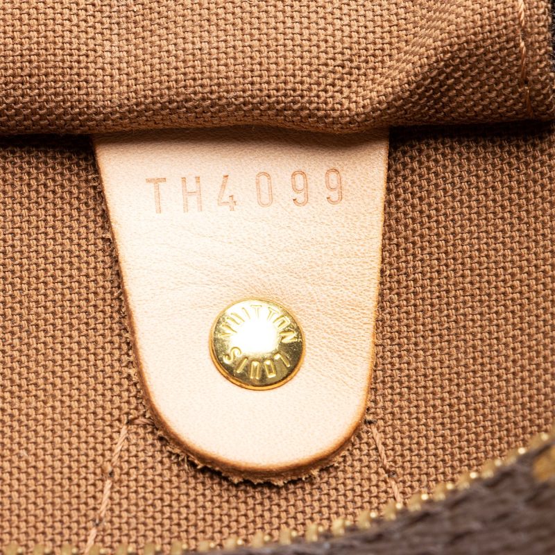 Louis Vuitton Monogram Canvas Speedy 30 Satchel (SHF-22760) - Image 4