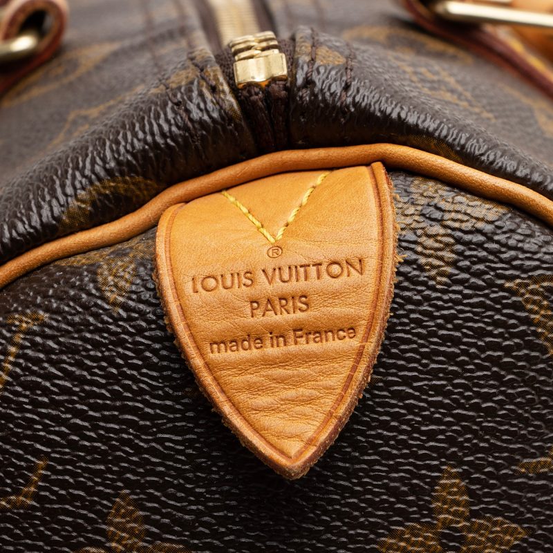 Louis Vuitton Monogram Canvas Speedy 30 Satchel (SHF-22760) - Image 5