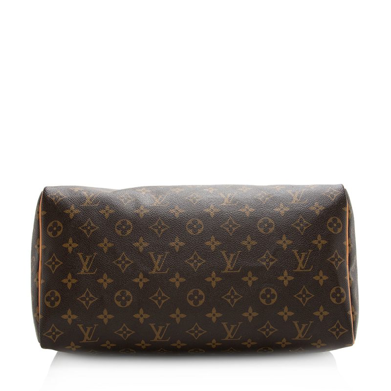 Louis Vuitton Monogram Canvas Speedy 35 Satchel (SHF-20210) - Image 3