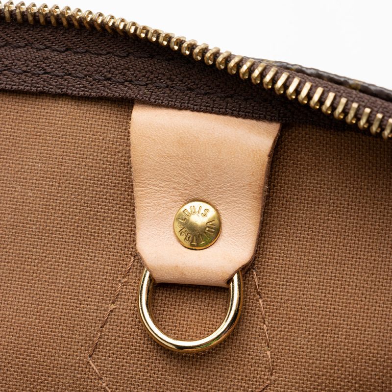 Louis Vuitton Monogram Canvas Speedy 35 Satchel (SHF-20210) - Image 9