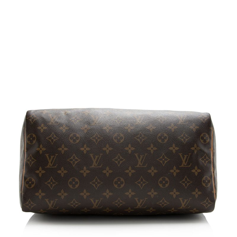 Louis Vuitton Monogram Canvas Speedy 35 Satchel (SHF-21589) - Image 3