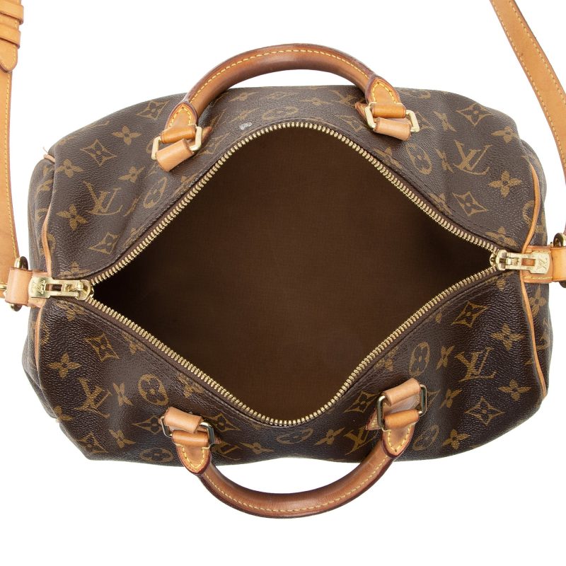 Louis Vuitton Monogram Canvas Speedy Bandouliere 30 Satchel (SHF-22714) - Image 6