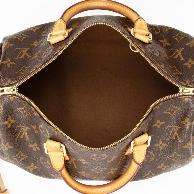 Louis Vuitton Monogram Canvas Speedy Bandouliere 30 Satchel (SHF-1ROIvf) - Image 6