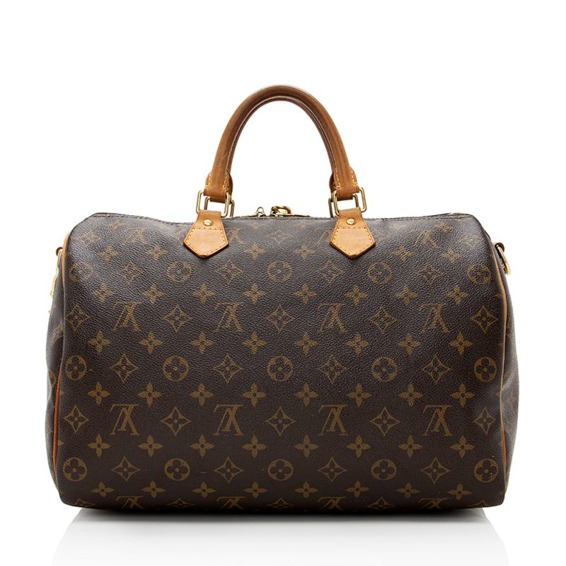 Louis Vuitton Monogram Canvas Speedy Bandouliere 35 Satchel (SHF-20549) - Image 2