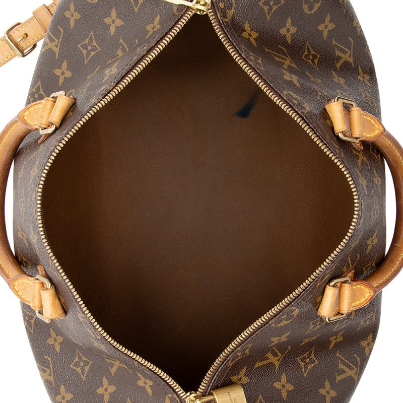 Louis Vuitton Monogram Canvas Speedy Bandouliere 35 Satchel (SHF-20549) - Image 6