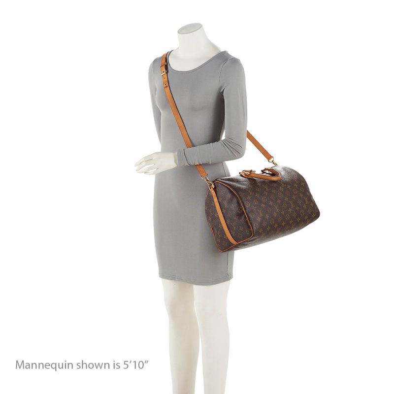 Louis Vuitton Monogram Canvas Speedy Bandouliere 35 Satchel (SHF-20549) - Image 4