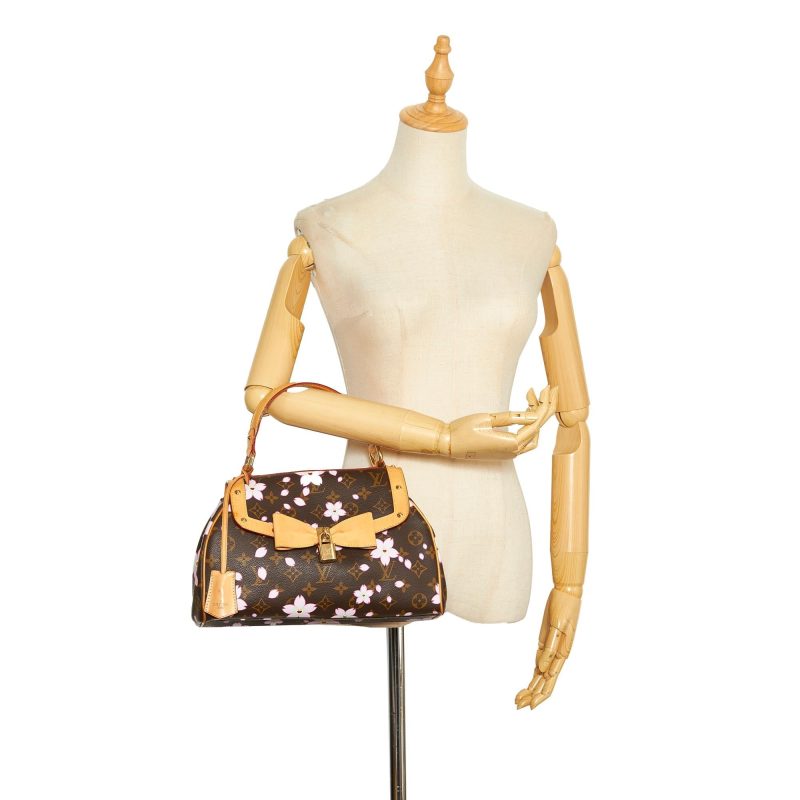 Louis Vuitton Monogram Cherry Blossom Sac Retro Takashi Murakami (SHG-CSyakF) - Image 4