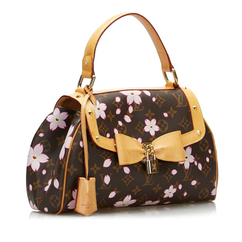 Louis Vuitton Monogram Cherry Blossom Sac Retro Takashi Murakami (SHG-CSyakF)