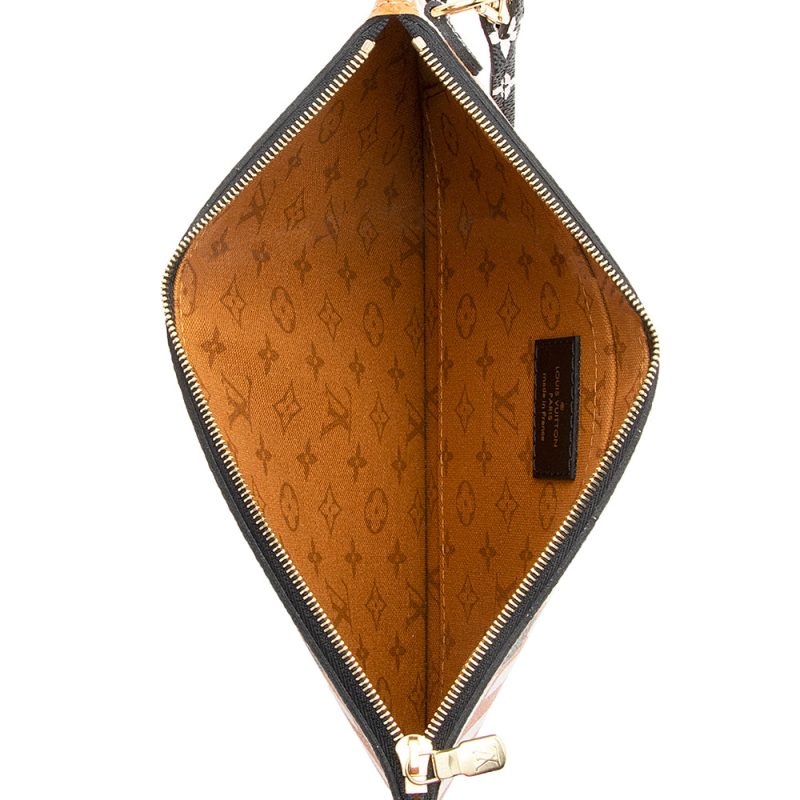 Louis Vuitton Limited Edition Monogram Canvas Crafty Neverfull MM Pochette (SHF-20605) - Image 4