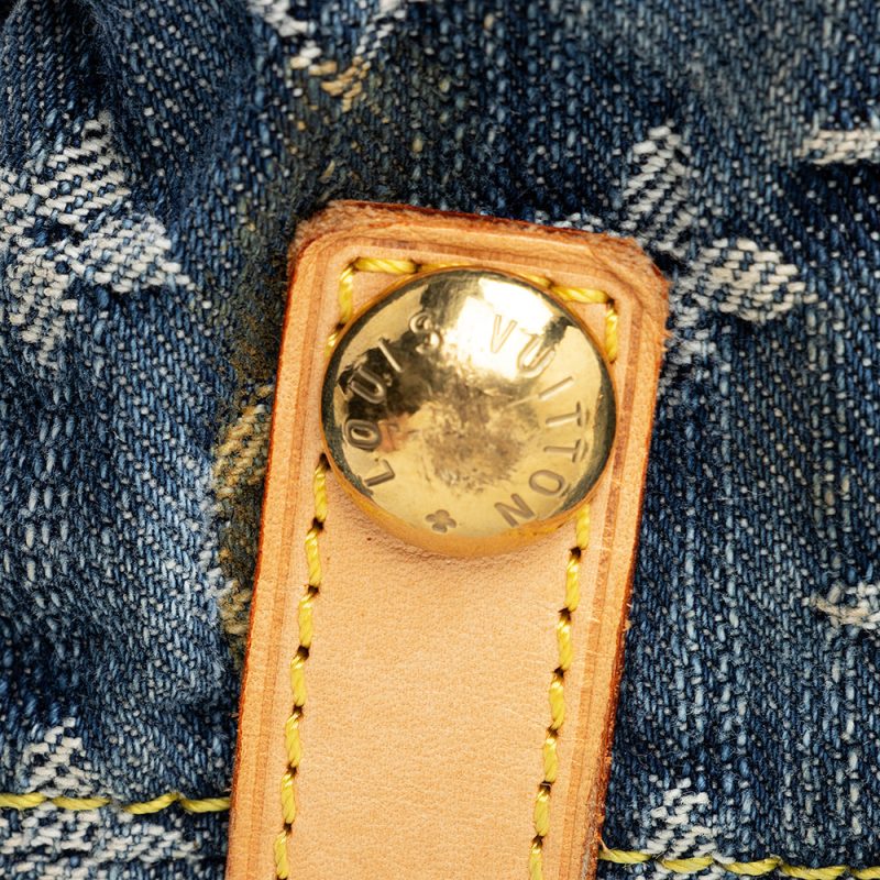 Louis Vuitton Monogram Denim Baggy GM Shoulder Bag (SHF-18206) - Image 9