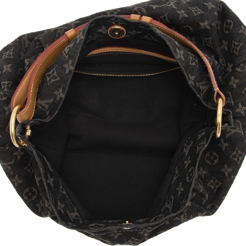 Louis Vuitton Monogram Denim Daily PM Hobo (SHF-6YXLAz) - Image 6