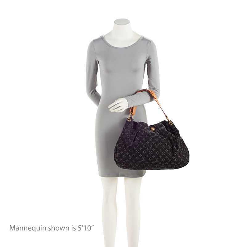 Louis Vuitton Monogram Denim Daily PM Hobo (SHF-6YXLAz) - Image 4