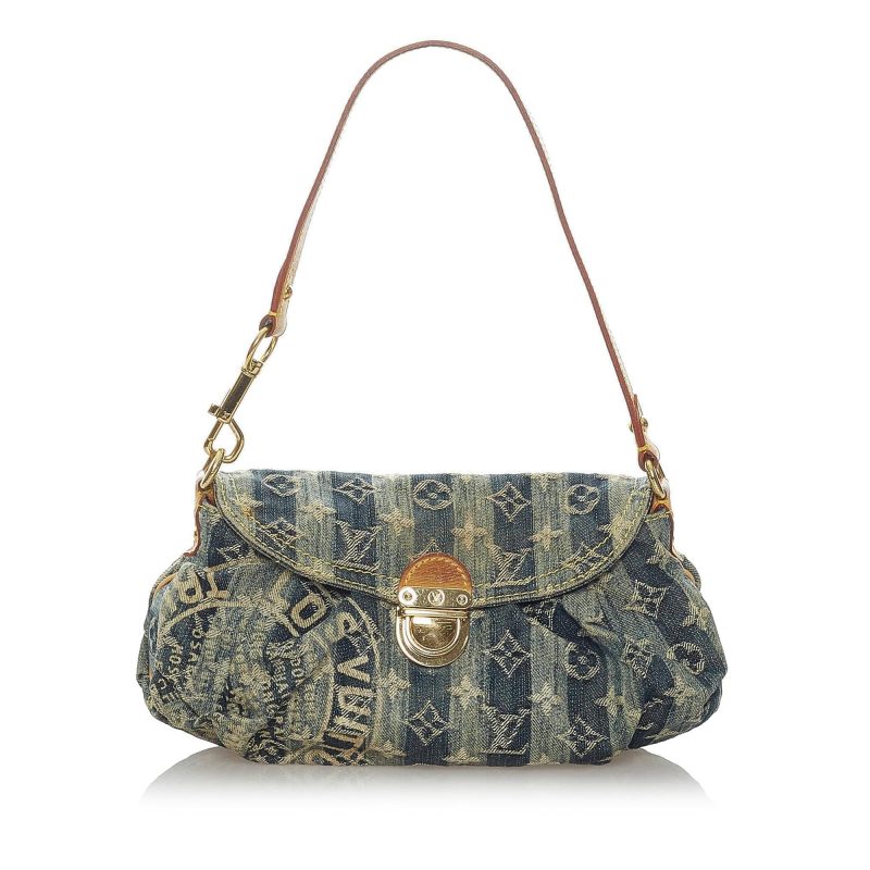 Louis Vuitton Monogram Denim Mini Pleaty Raye (SHG-35705) - Image 8
