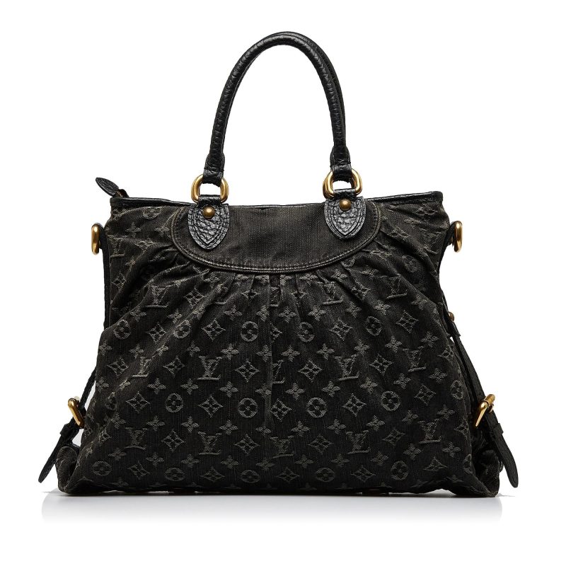 Louis Vuitton Monogram Denim Neo Cabby MM (SHG-qtzpGF) - Image 2