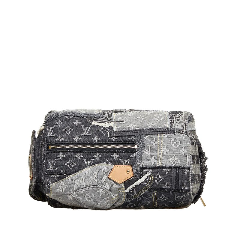 Louis Vuitton Monogram Denim Patchwork Speedy 30 (SHG-HhLIYd) - Image 3